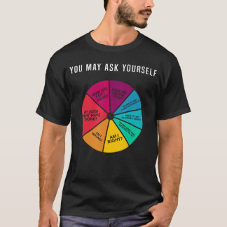 T-shirt Graphique circulaire des paroles rétro de musique 