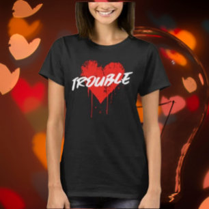 T-Shirt Graphique "Coeur qui dégouline" Trouble