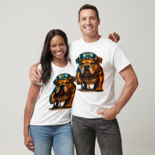T-Shirt Graphique Cool Bulldog Bling – Hip Hop Chi