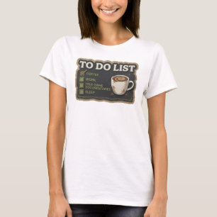 T-shirt graphique COOL GOLD CAFÉ TRAVAIL CRIME VÉR