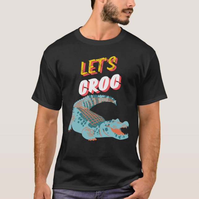 T-shirt Graphique crocodile avec texte Crocodile (Devant)