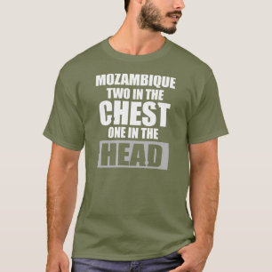 T-shirt Graphique d'argent de foret de la Mozambique