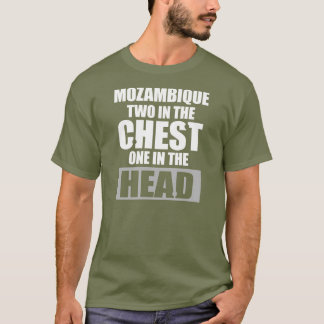 T-shirt Graphique d'argent de foret de la Mozambique