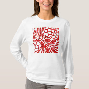 T-shirt Graphique d'art de Pinecones de Noël