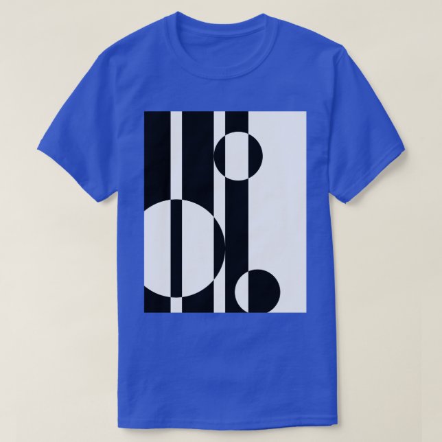 T-shirt Graphique d'art noir et blanc des années soixante  (Design devant)