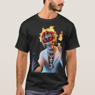 T-shirt graphique d'attitude des garçons gras