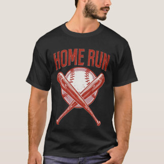 T-shirt Graphique de baseball vintage en panne à domicile