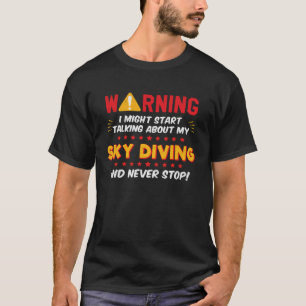 T-shirt Graphique de blague drôle de plongée dans le ciel