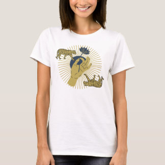 T-shirt Graphique de Boho Tigre et Sunburst