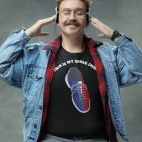 Graphique de chaussures de boite de message person