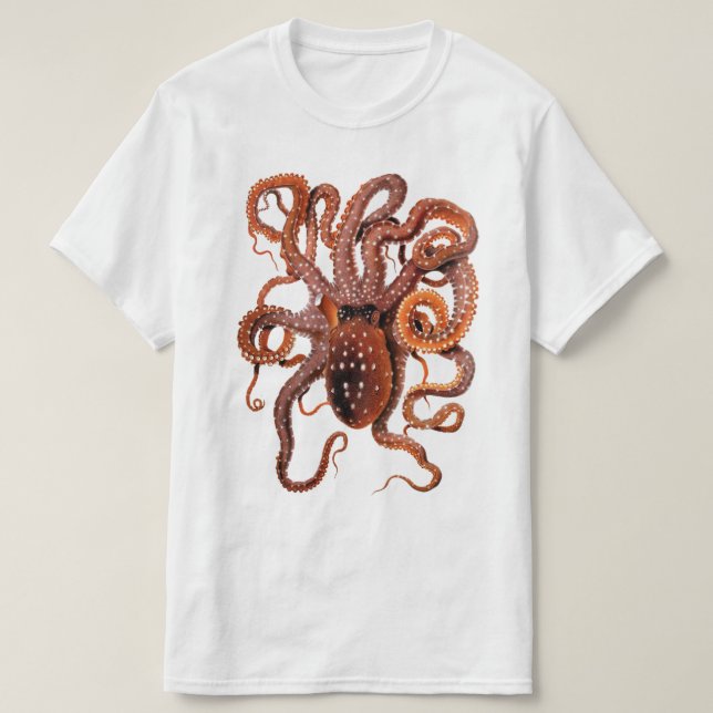T-shirt graphique de conception de pieuvre (Design devant)
