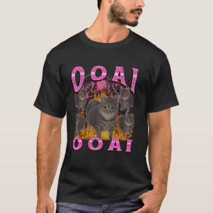 T-shirt Graphique de contrefaçon de mème de chat Oiia Oiia