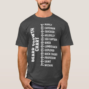 T-shirt Graphique de croissance de la barbe 7