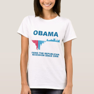 T-shirt Graphique de croissance de travail d'Obama
