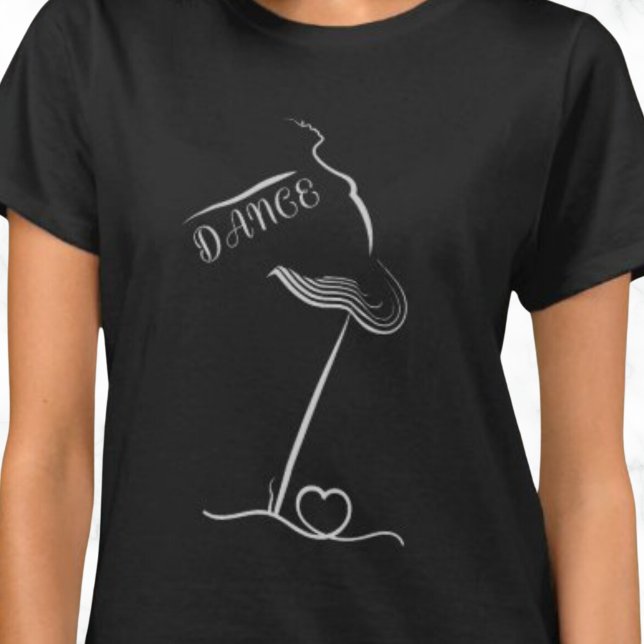 T-shirt Graphique de danse artistique (ARTISTIC DANCE GRAPHIC T SHIRT.  ABSTRACT.)