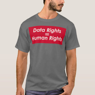T-shirt Graphique de droits de données personnalisés