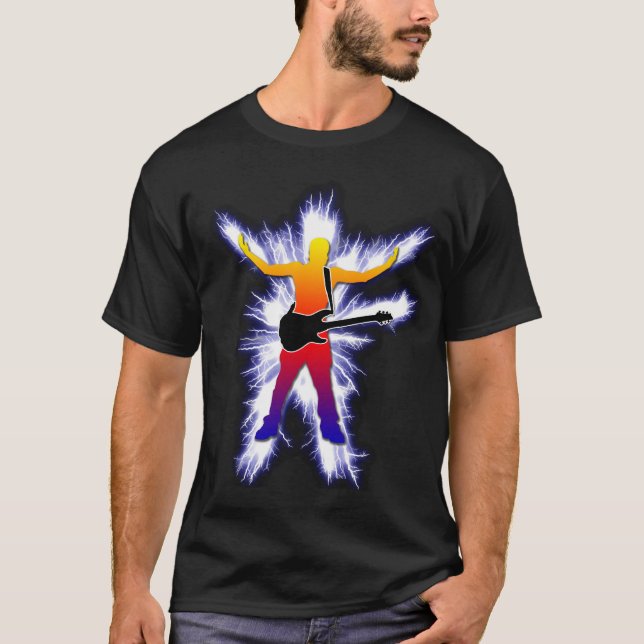 T-shirt Graphique de électrification de bassiste (Devant)