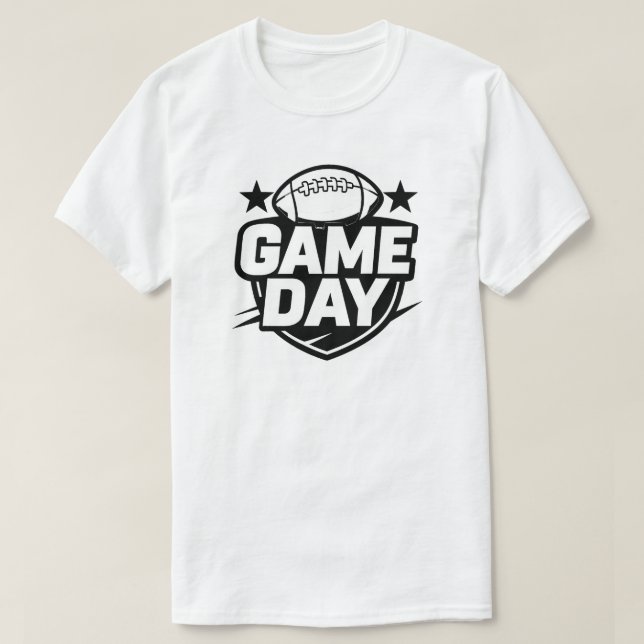T-shirt Graphique de football du Jour du Jeu (Design devant)