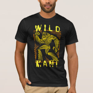 T-shirt Graphique de gravure sur bois en WolfMan d'homme