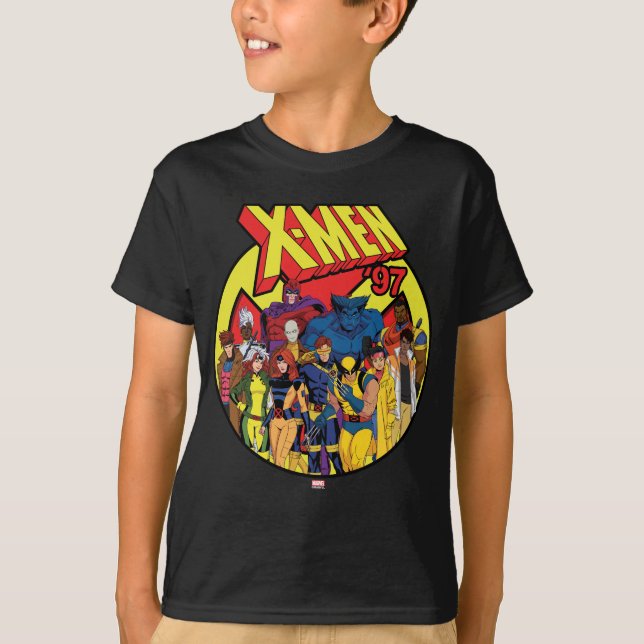 T-shirt Graphique de groupe de caractères X-Men '97 (Devant)