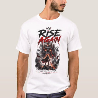 T-shirt Graphique de guerrier motivationnel inspirant Rise