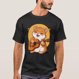 T-shirt Graphique de hamster jouant de la guitare Garçons