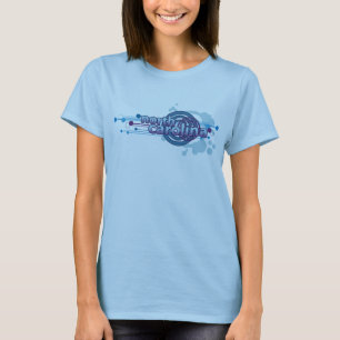 T-shirt graphique de la Caroline du Nord de cercle