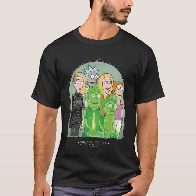 T-shirt Graphique de la famille Rick et Morty (Devant)