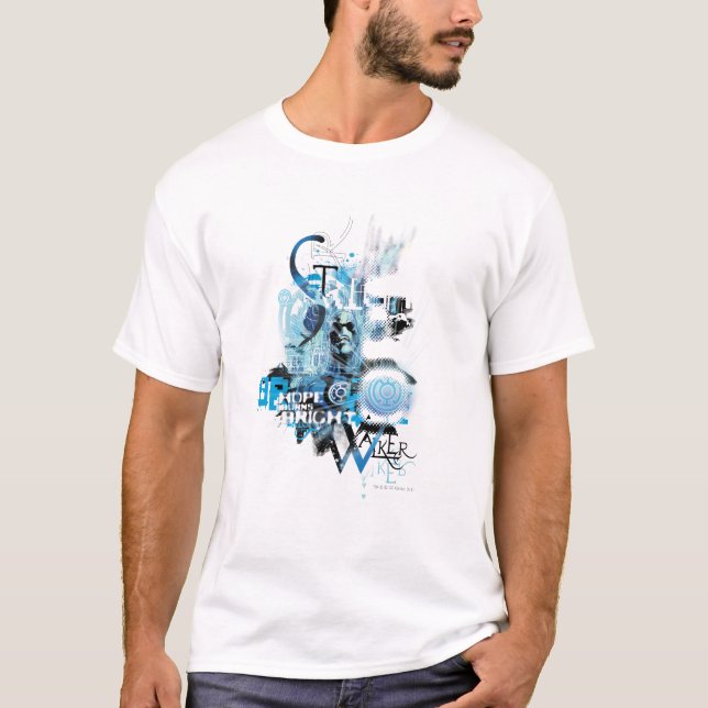 T-shirt Graphique de lanterne bleue 1 (Devant)