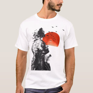 T-shirt Graphique de l'arbre humain de couverture