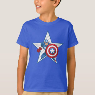 T-shirt Graphique de l'étoile de Captain America