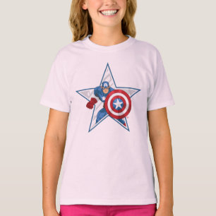 T-shirt Graphique de l'étoile de Captain America