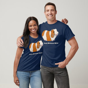 T-shirt Graphique de message personnalisé Cute Guinea Pig