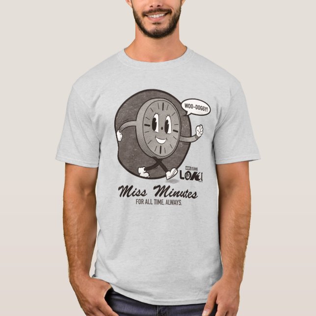T-shirt Graphique de minutes de Miss vintage (Devant)