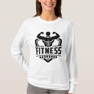 T-shirt Graphique de motivation pour le fitness   Vie fort