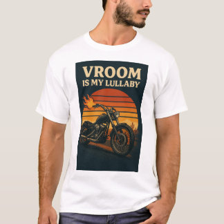T-shirt Graphique de moto avec le texte "Vroom is my Lulla