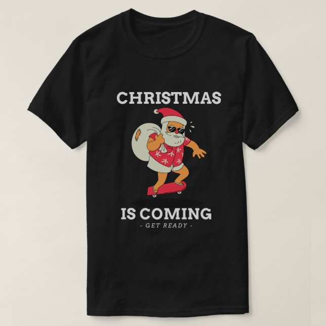 T-shirt Graphique de Noël drôle "Noël Père Noël" (Design devant)
