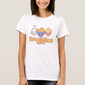 T-shirt Graphique de nourriture de petit-déjeuner mignon