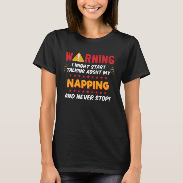 T-shirt Graphique de plaisanterie de Napper fatigué Lazy N (Devant)