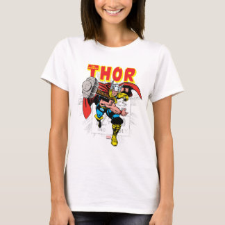 T-shirt Graphique de prix de bande dessinée Thor Retro