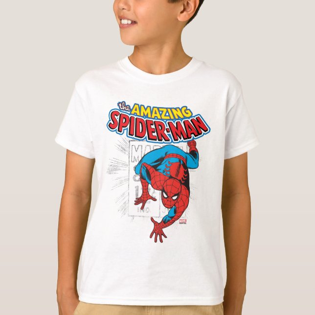 T-shirt Graphique de prix rétro Spider-Man (Devant)