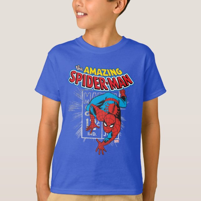 T-shirt Graphique de prix rétro Spider-Man (Devant)