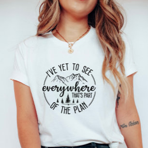 T-shirt Graphique de randonnée et de voyage Je n'ai pas en