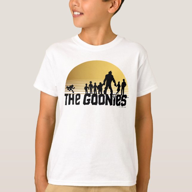 T-shirt Graphique de silhouette de coucher de soleil des G (Devant)