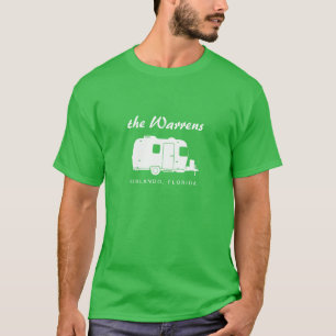 T-shirt Graphique de silhouette de la remorque rv de