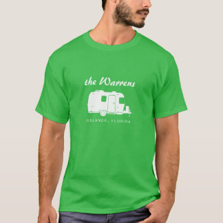 T-shirt Graphique de silhouette de la remorque rv de