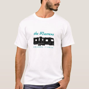 T-shirt Graphique de silhouette de la remorque rv de