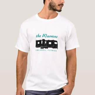 T-shirt Graphique de silhouette de la remorque rv de