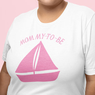 T-shirt Graphique de texte personnalisé de bateau à voile