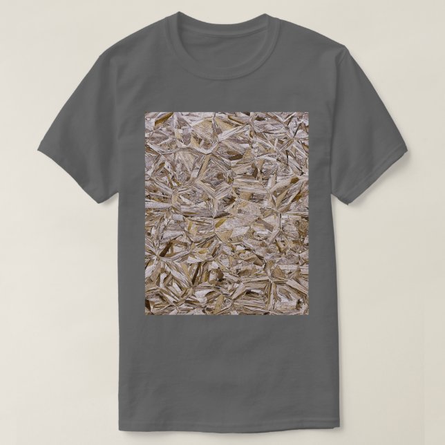 T-shirt Graphique de texture de contreplaqué de constructi (Design devant)
